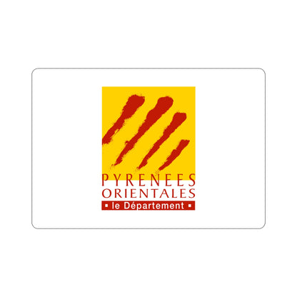 Flag of Pyrénées Orientales France STICKER Vinyl Die-Cut Decal-5 Inch-The Sticker Space