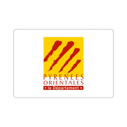 Flag of Pyrénées Orientales France STICKER Vinyl Die-Cut Decal-6 Inch-The Sticker Space