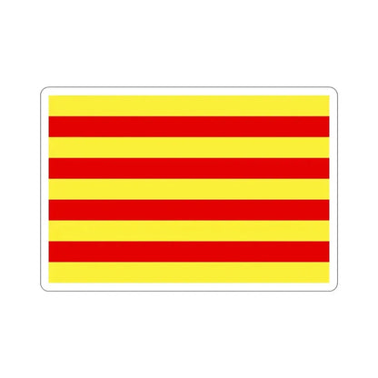 Flag of Pyrénées Orientales France 2 STICKER Vinyl Die-Cut Decal 3 Inch - The Sticker Space