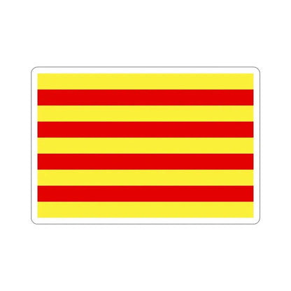Flag of Pyrénées Orientales France 2 STICKER Vinyl Die-Cut Decal 4 Inch - The Sticker Space