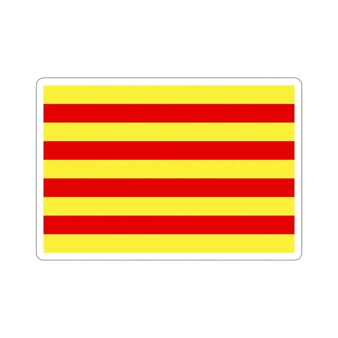 Flag of Pyrénées Orientales France 2 STICKER Vinyl Die-Cut Decal 6 Inch - The Sticker Space