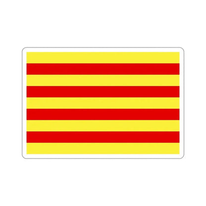 Flag of Pyrénées Orientales France 2 STICKER Vinyl Die-Cut Decal 6 Inch - The Sticker Space