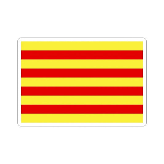 Flag of Pyrénées Orientales France 2 STICKER Vinyl Die-Cut Decal 6 Inch - The Sticker Space