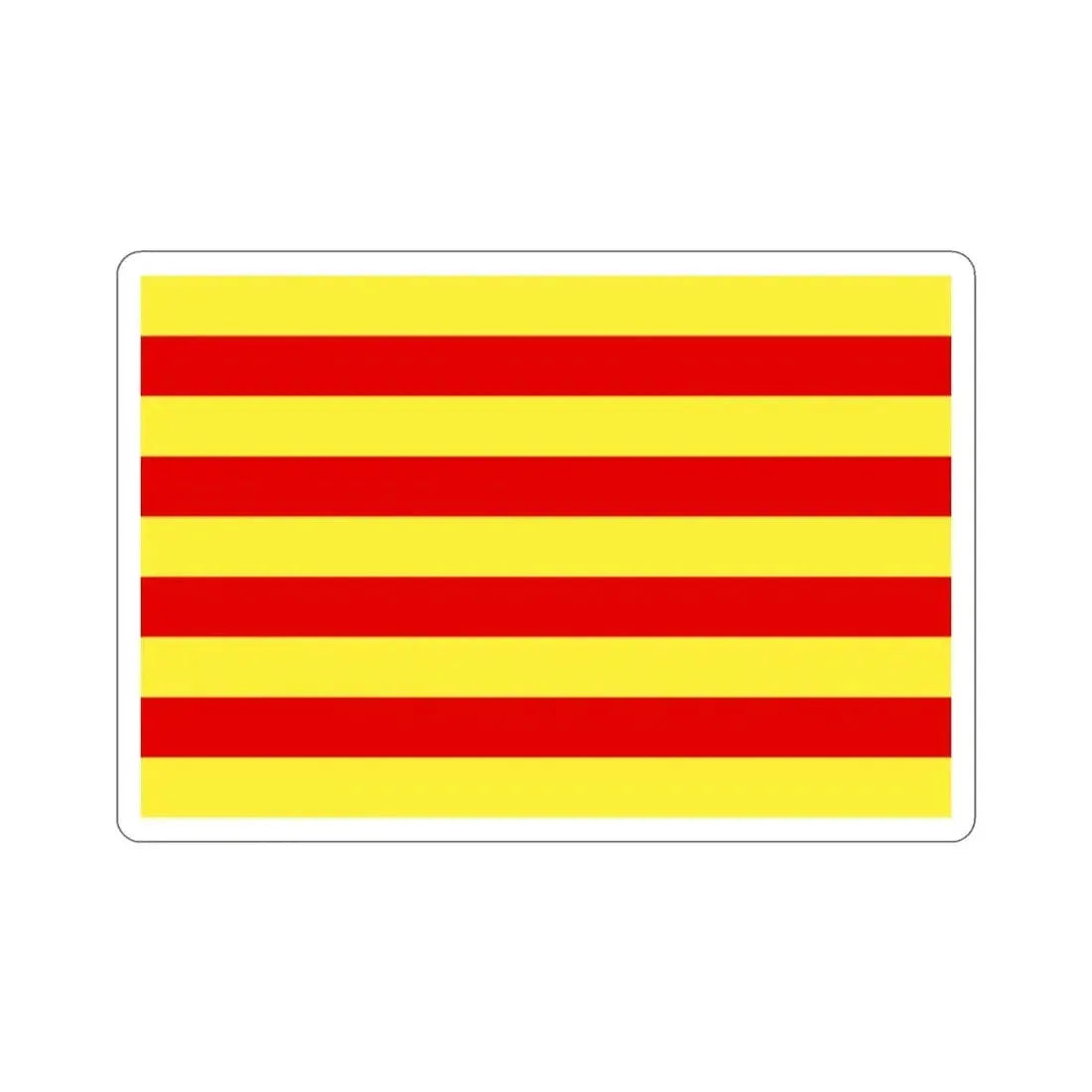 Flag of Pyrénées Orientales France 2 STICKER Vinyl Die-Cut Decal - The Sticker Space