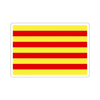 Flag of Pyrénées Orientales France 2 STICKER Vinyl Die-Cut Decal - The Sticker Space