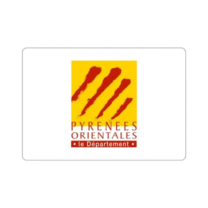 Flag of Pyrénées Orientales France STICKER Vinyl Die-Cut Decal 3 Inch - The Sticker Space