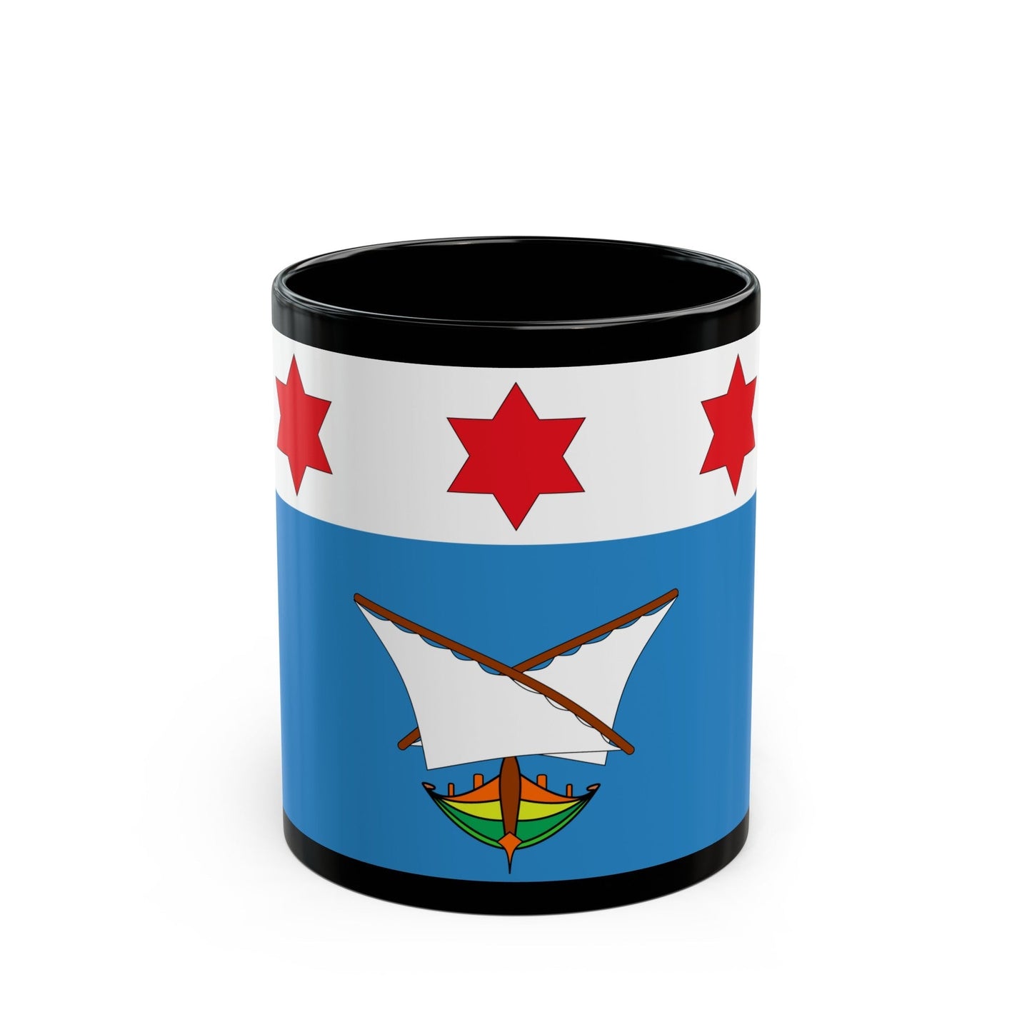 Flag of Qala Malta - Black Coffee Mug-11oz-The Sticker Space