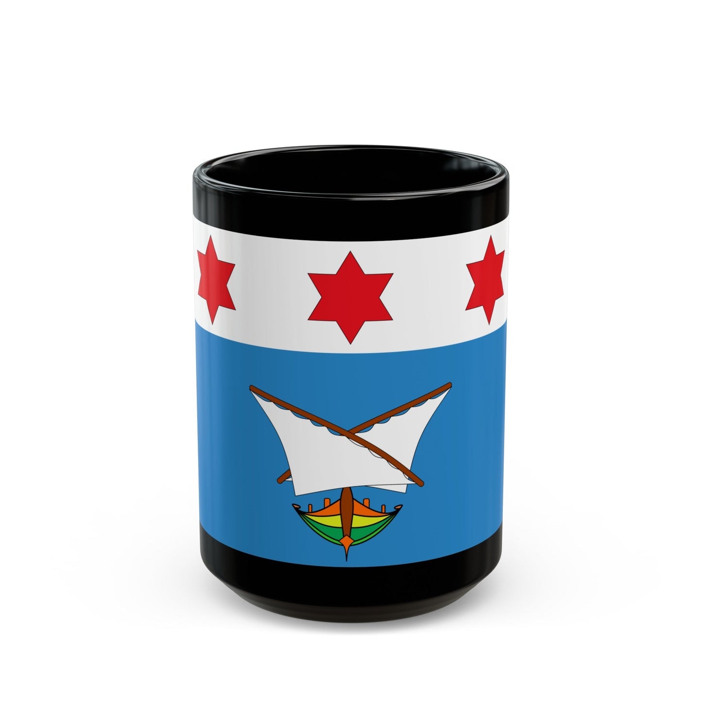 Flag of Qala Malta - Black Coffee Mug-15oz-The Sticker Space