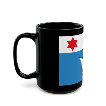 Flag of Qala Malta - Black Coffee Mug-The Sticker Space