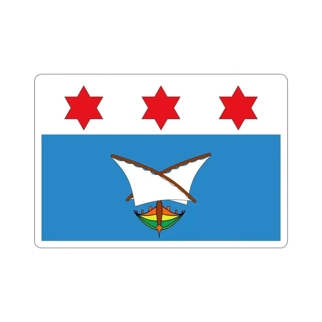 Flag of Qala Malta STICKER Vinyl Die-Cut Decal 4 Inch - The Sticker Space