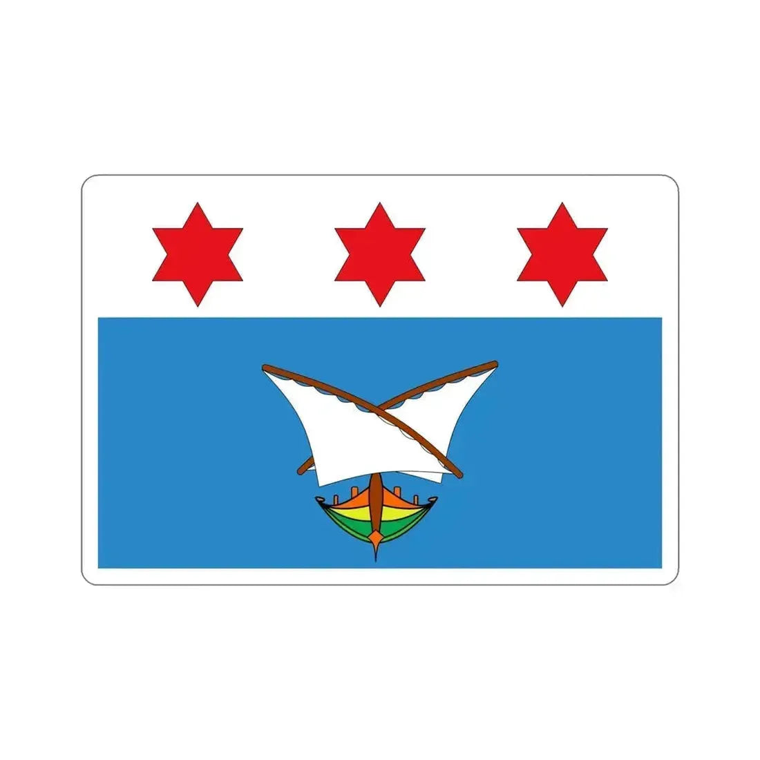 Flag of Qala Malta STICKER Vinyl Die-Cut Decal 6 Inch - The Sticker Space