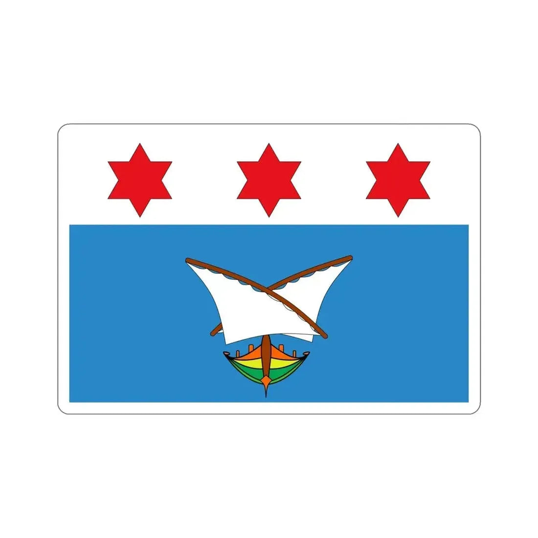 Flag of Qala Malta STICKER Vinyl Die-Cut Decal - The Sticker Space