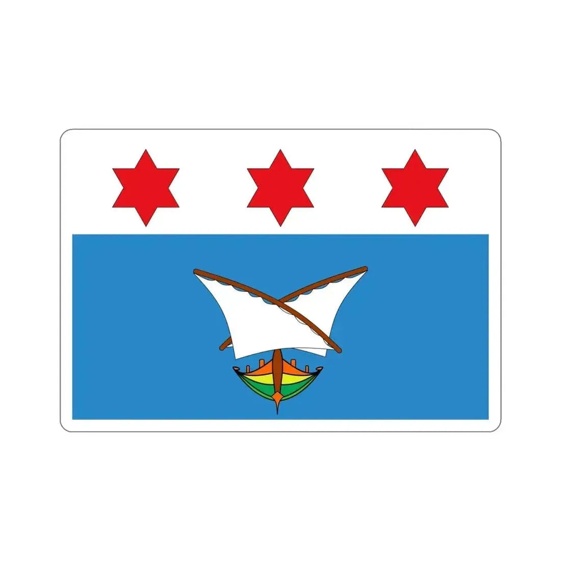 Flag of Qala Malta STICKER Vinyl Die-Cut Decal - The Sticker Space