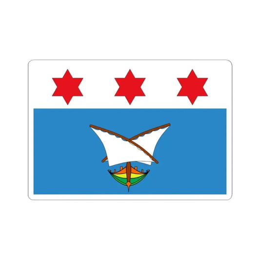 Flag of Qala Malta - STICKER Vinyl Kiss-Cut Decal 2 Inch White - The Sticker Space