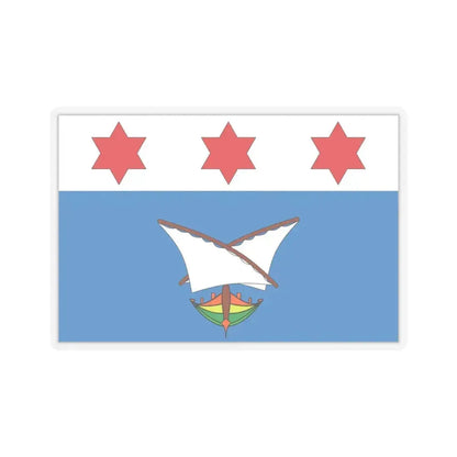 Flag of Qala Malta - STICKER Vinyl Kiss-Cut Decal 4 Inch Transparent - The Sticker Space