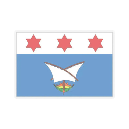 Flag of Qala Malta - STICKER Vinyl Kiss-Cut Decal 6 Inch Transparent - The Sticker Space