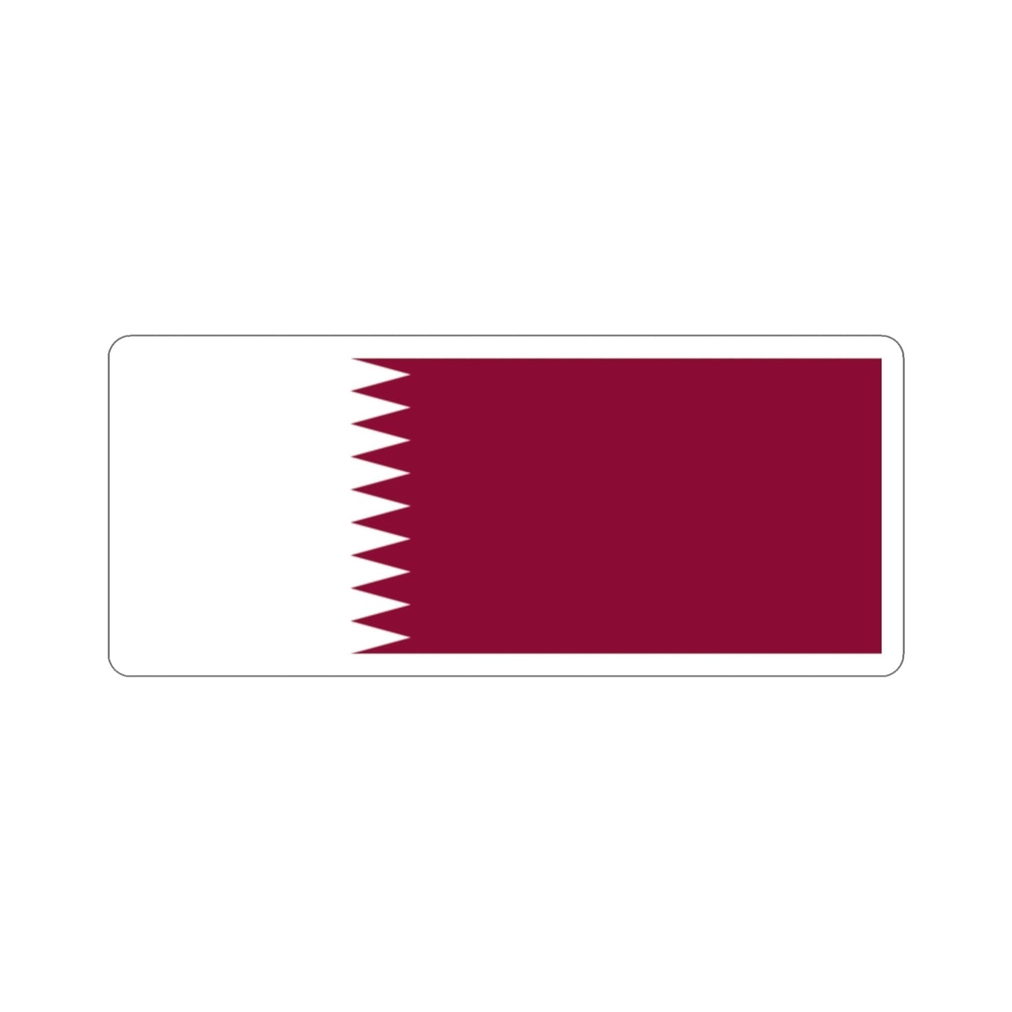 Flag of Qatar STICKER Vinyl Die-Cut Decal-2 Inch-The Sticker Space