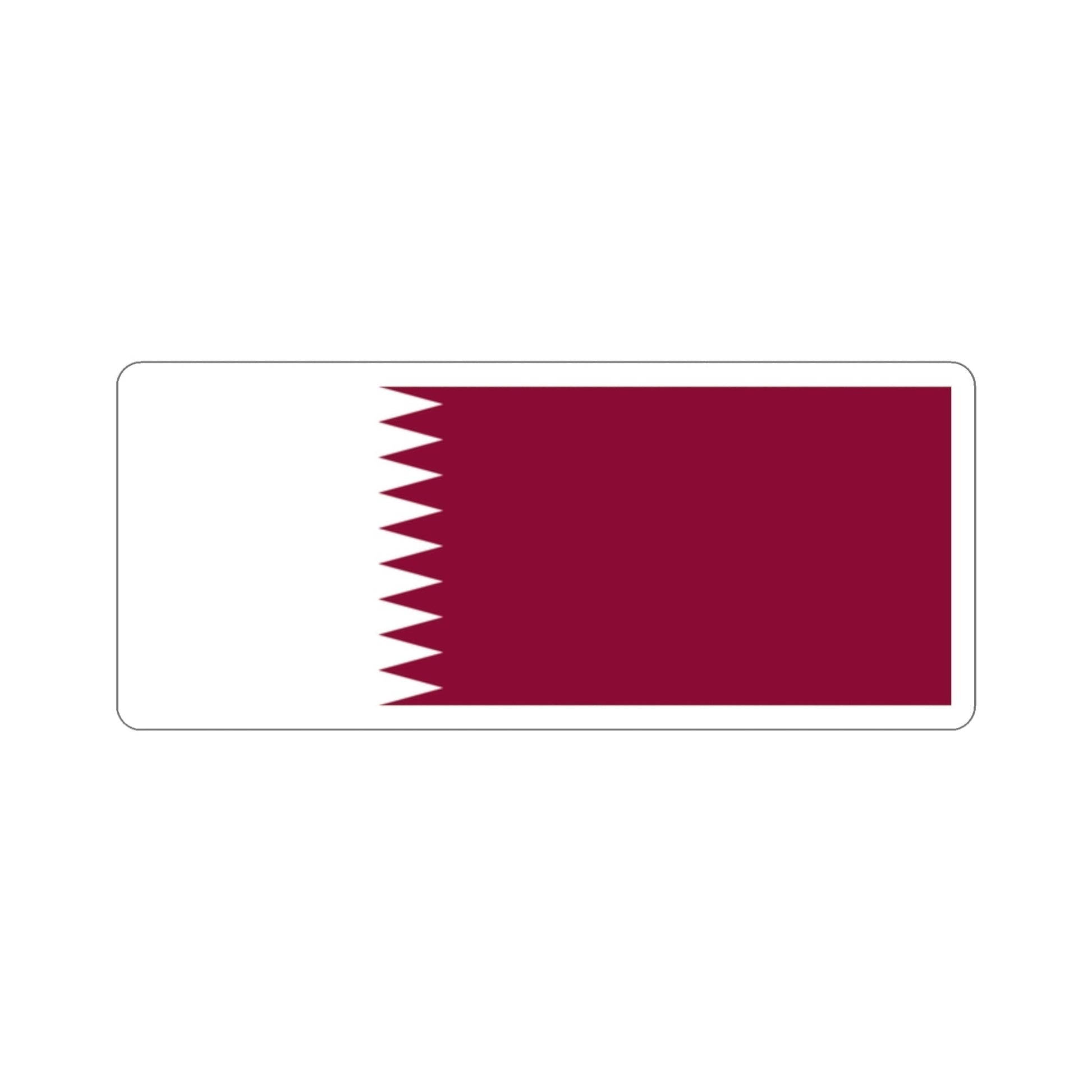 Flag of Qatar STICKER Vinyl Die-Cut Decal-2 Inch-The Sticker Space