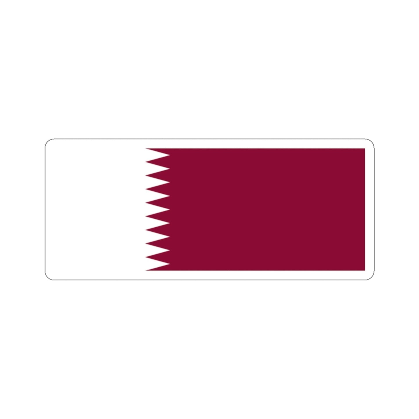 Flag of Qatar STICKER Vinyl Die-Cut Decal-2 Inch-The Sticker Space