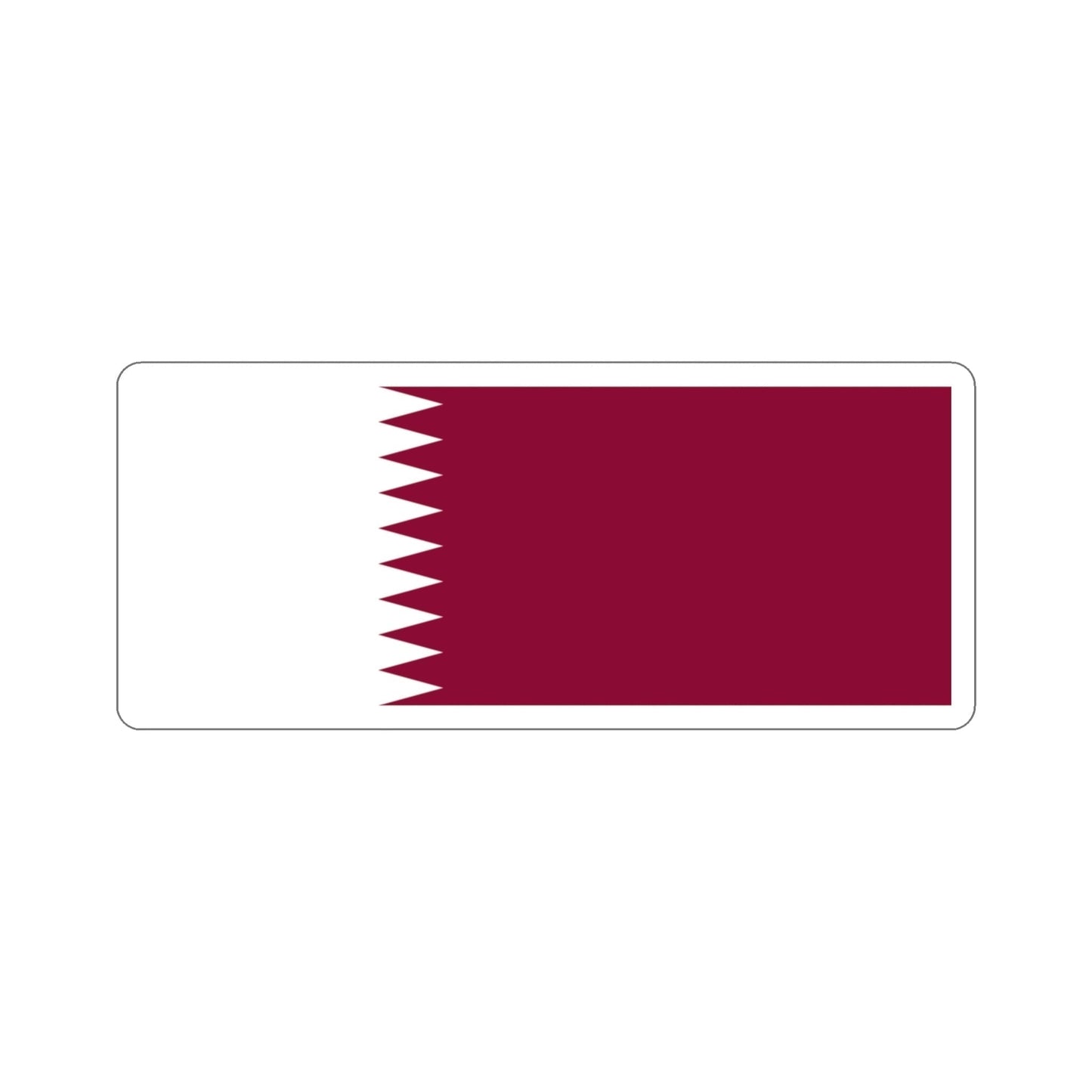 Flag of Qatar STICKER Vinyl Die-Cut Decal-3 Inch-The Sticker Space