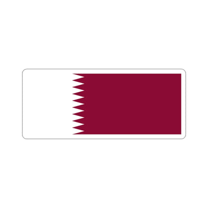 Flag of Qatar STICKER Vinyl Die-Cut Decal-3 Inch-The Sticker Space