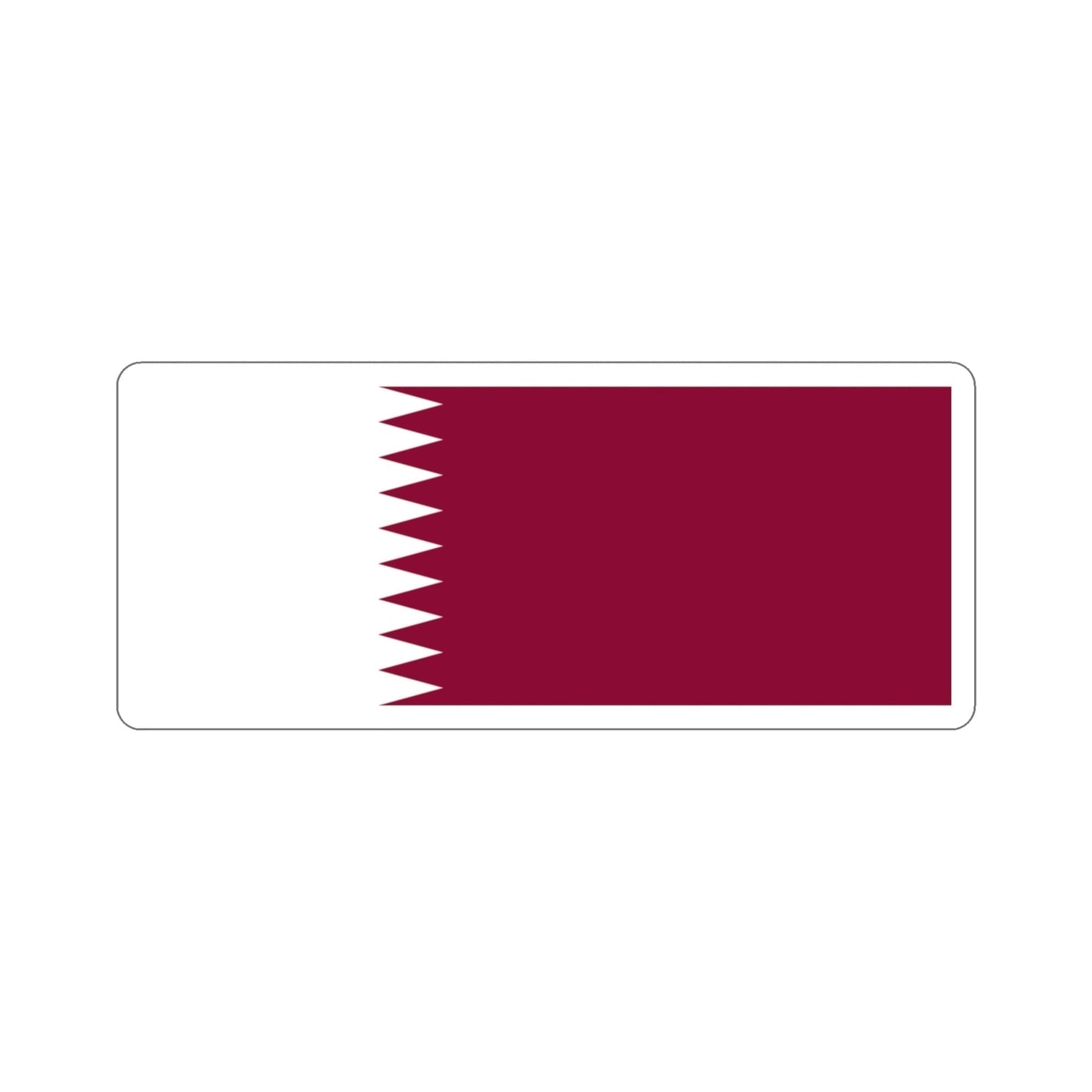 Flag of Qatar STICKER Vinyl Die-Cut Decal-3 Inch-The Sticker Space