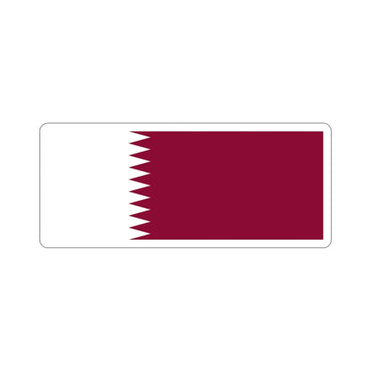 Flag of Qatar STICKER Vinyl Die-Cut Decal-3 Inch-The Sticker Space