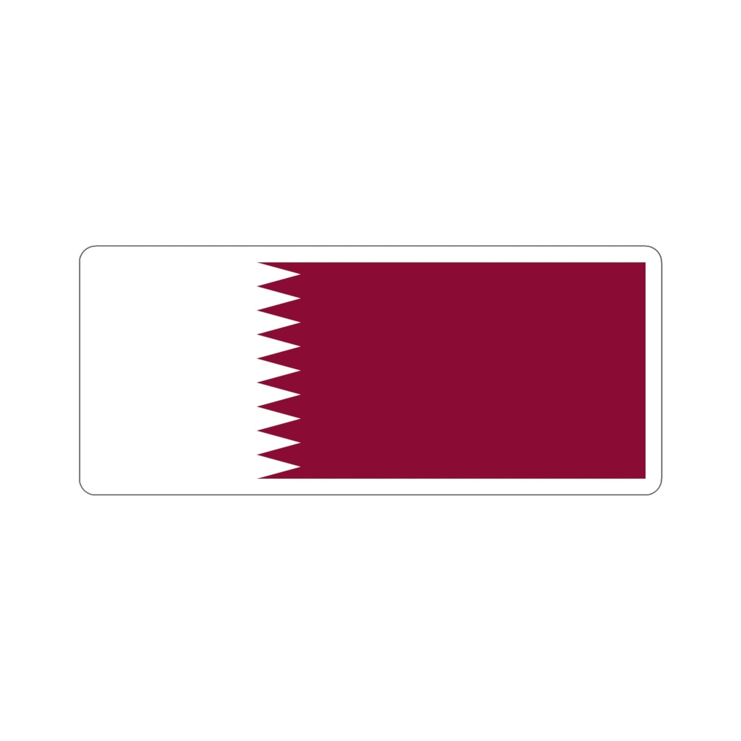 Flag of Qatar STICKER Vinyl Die-Cut Decal-4 Inch-The Sticker Space