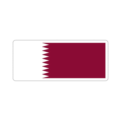 Flag of Qatar STICKER Vinyl Die-Cut Decal-4 Inch-The Sticker Space