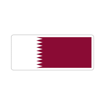 Flag of Qatar STICKER Vinyl Die-Cut Decal-5 Inch-The Sticker Space