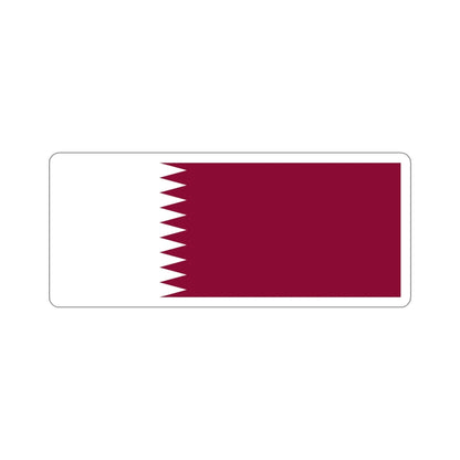 Flag of Qatar STICKER Vinyl Die-Cut Decal-6 Inch-The Sticker Space