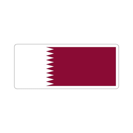 Flag of Qatar STICKER Vinyl Die-Cut Decal-6 Inch-The Sticker Space