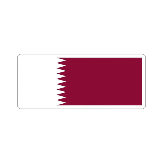 Flag of Qatar STICKER Vinyl Die-Cut Decal 6 Inch - The Sticker Space