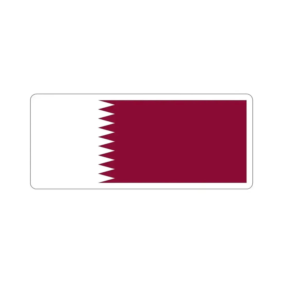 Flag of Qatar STICKER Vinyl Die-Cut Decal - The Sticker Space