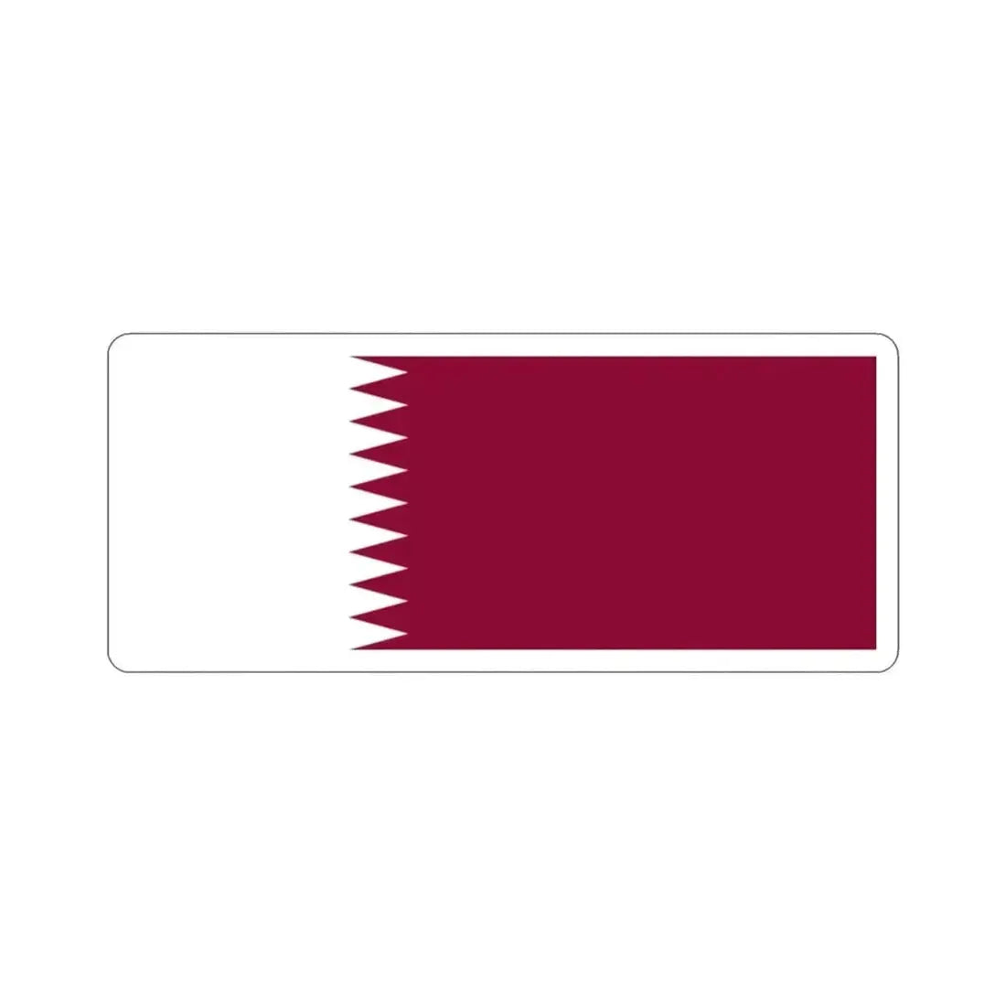 Flag of Qatar STICKER Vinyl Die-Cut Decal - The Sticker Space