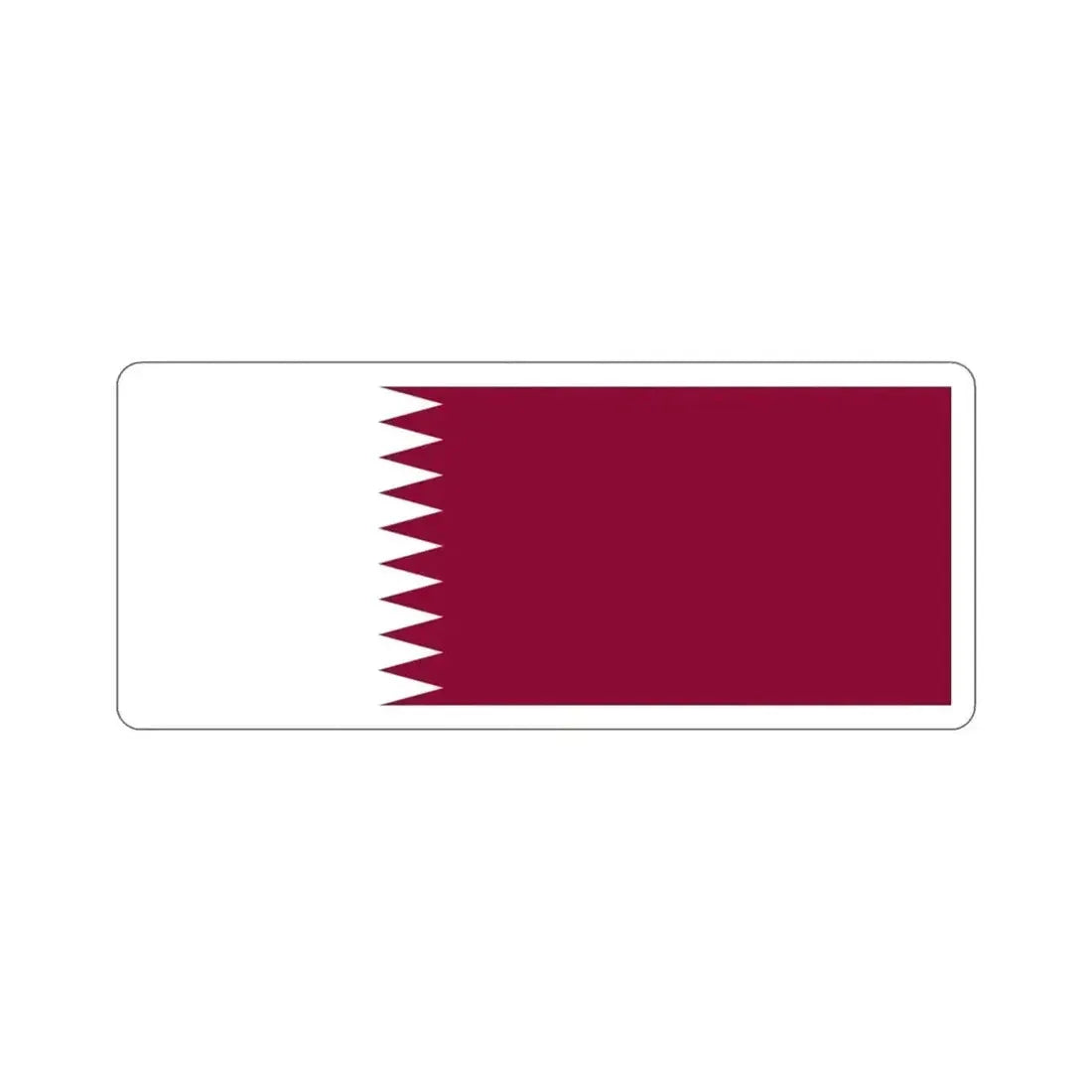 Flag of Qatar STICKER Vinyl Die-Cut Decal - The Sticker Space