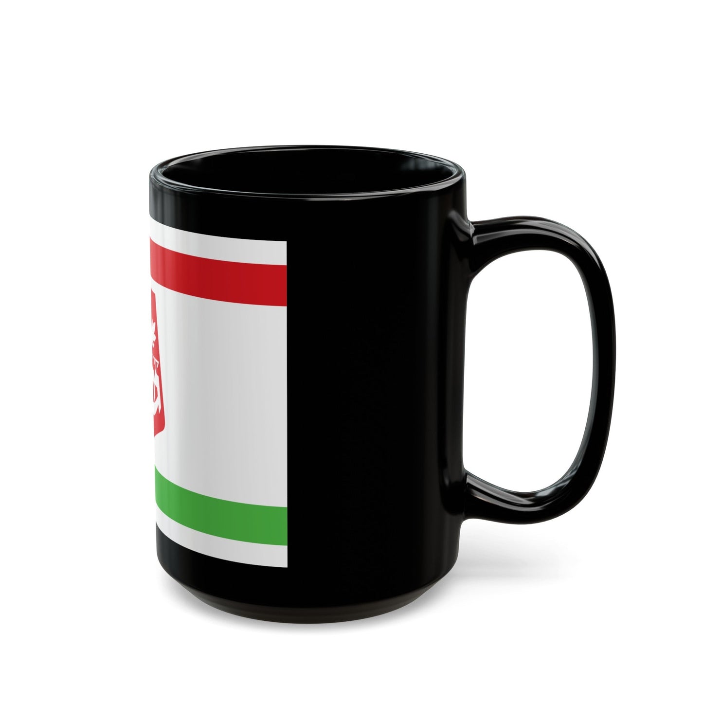 Flag of Qiryat Gat Israel - Black Coffee Mug-The Sticker Space