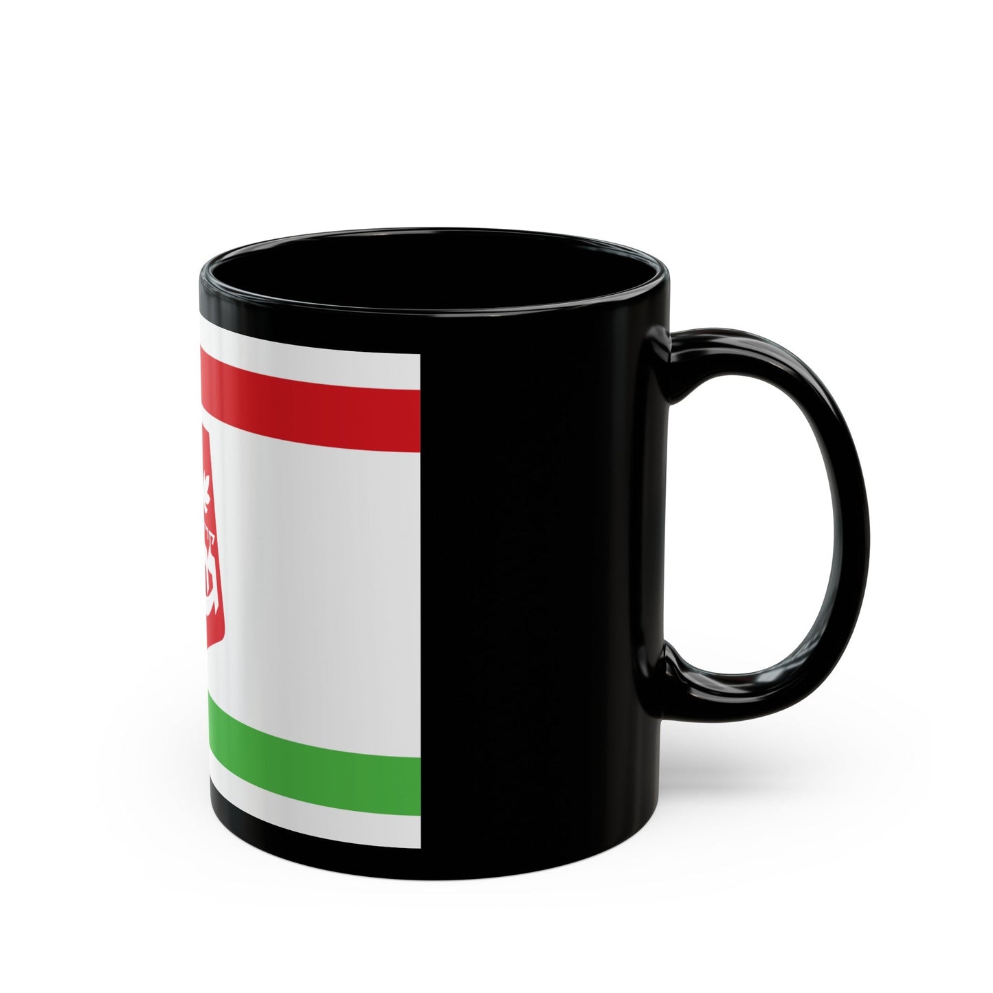 Flag of Qiryat Gat Israel - Black Coffee Mug-The Sticker Space