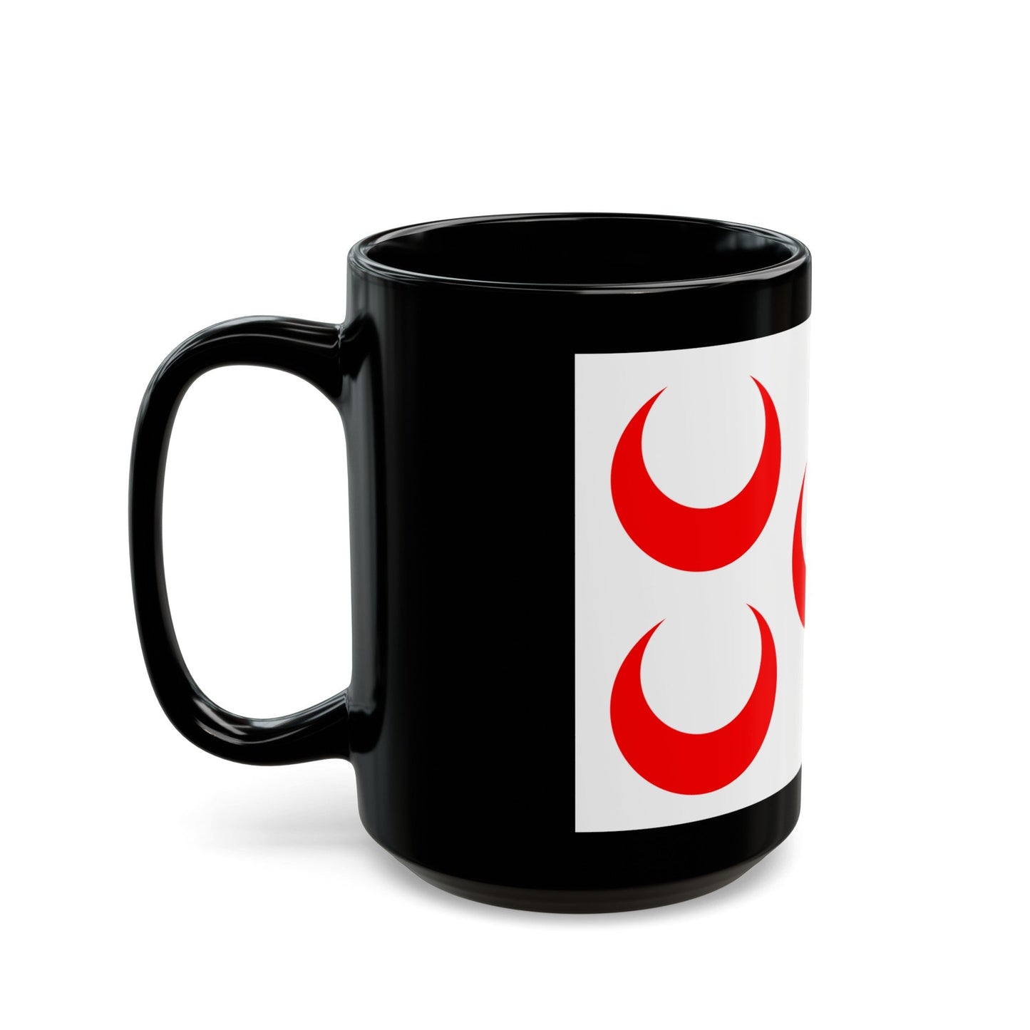 Flag of Qormi Malta - Black Coffee Mug-The Sticker Space