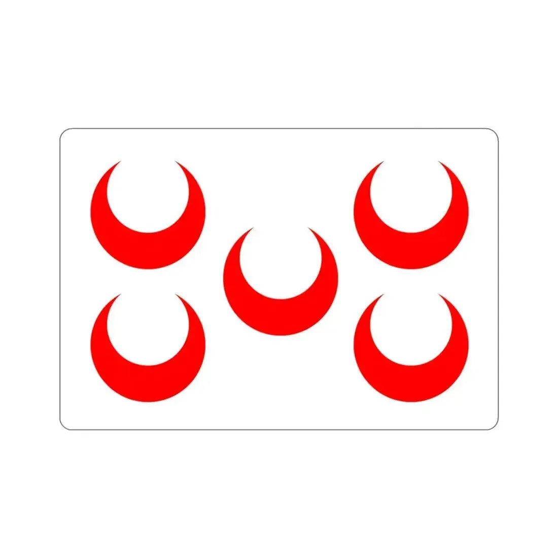 Flag of Qormi Malta STICKER Vinyl Die-Cut Decal 3 Inch - The Sticker Space