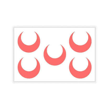 Flag of Qormi Malta - STICKER Vinyl Kiss-Cut Decal 2 Inch Transparent - The Sticker Space