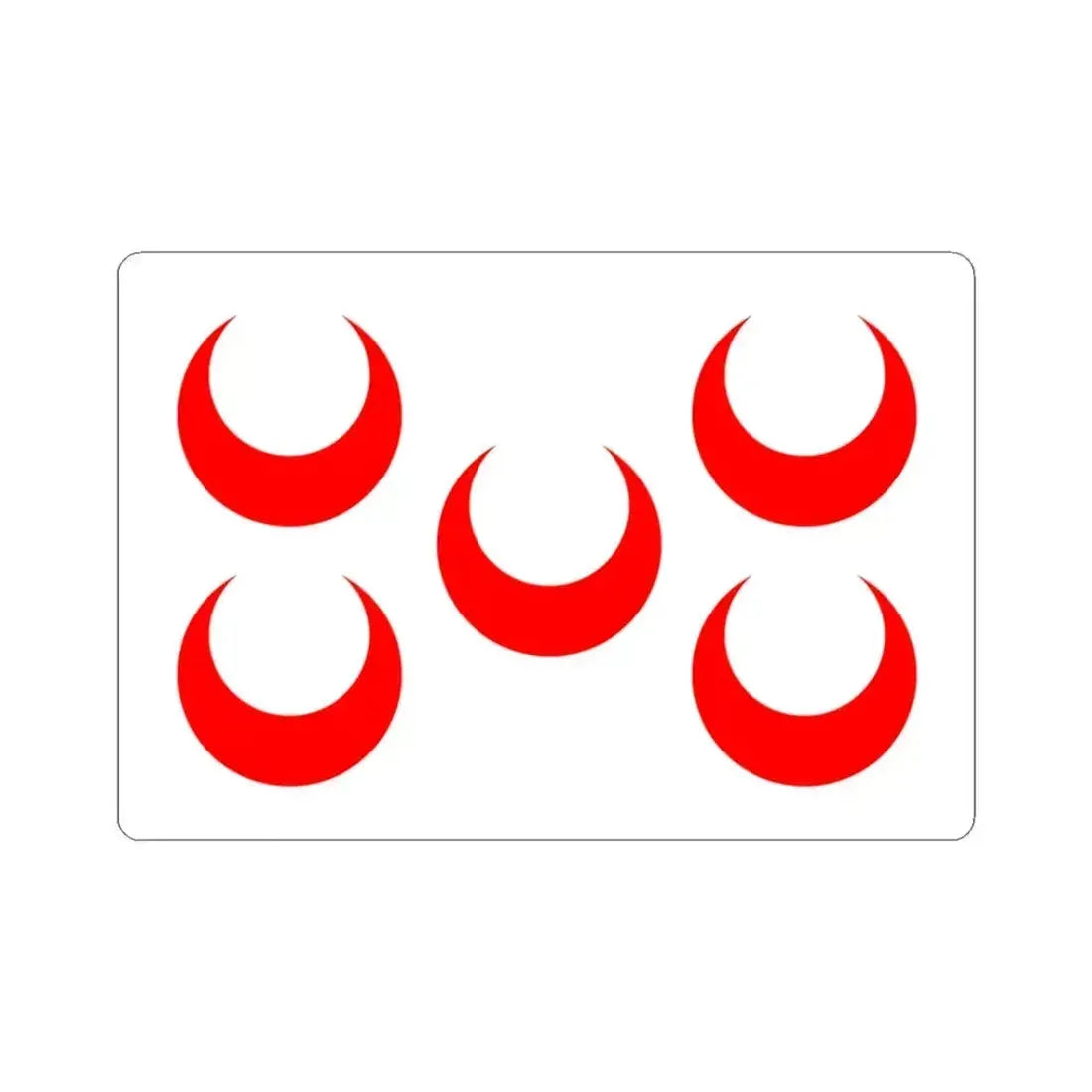 Flag of Qormi Malta - STICKER Vinyl Kiss-Cut Decal 3 Inch White - The Sticker Space