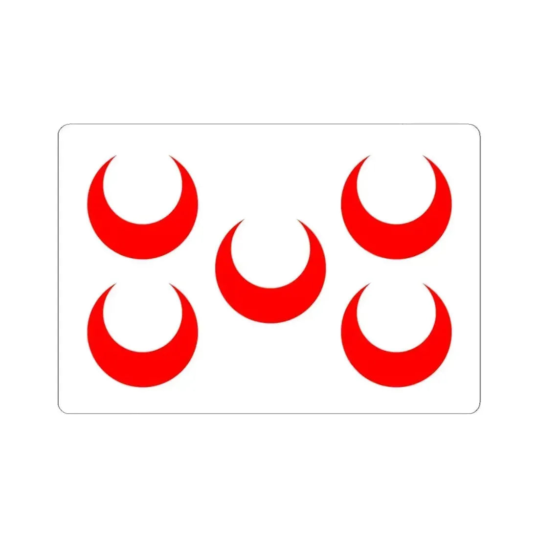 Flag of Qormi Malta - STICKER Vinyl Kiss-Cut Decal 6 Inch White - The Sticker Space