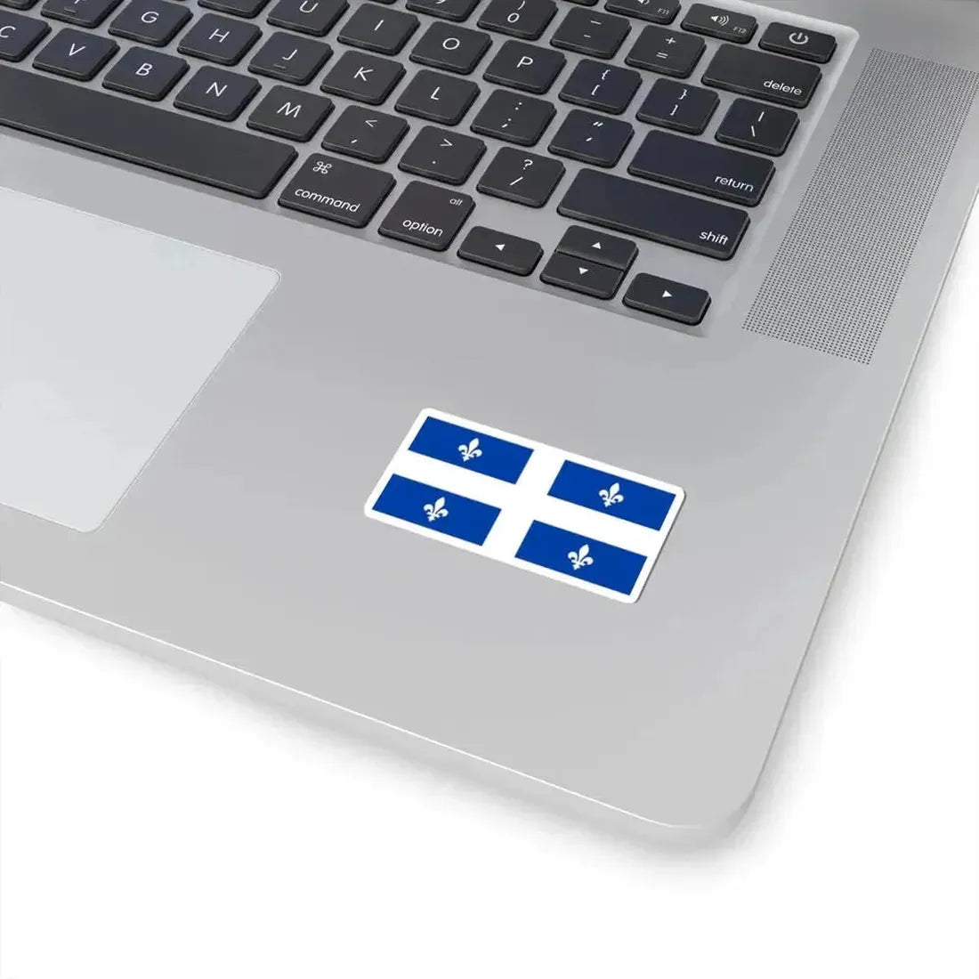 Flag of Quebec 1-2 (Canada) STICKER Vinyl Kiss-Cut Decal - The Sticker Space
