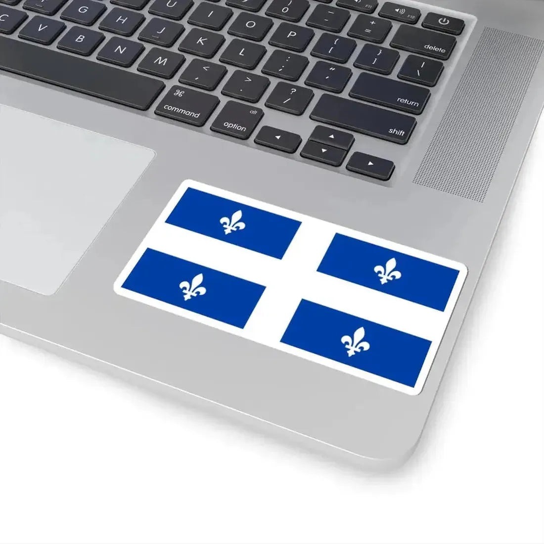 Flag of Quebec 1-2 (Canada) STICKER Vinyl Kiss-Cut Decal - The Sticker Space