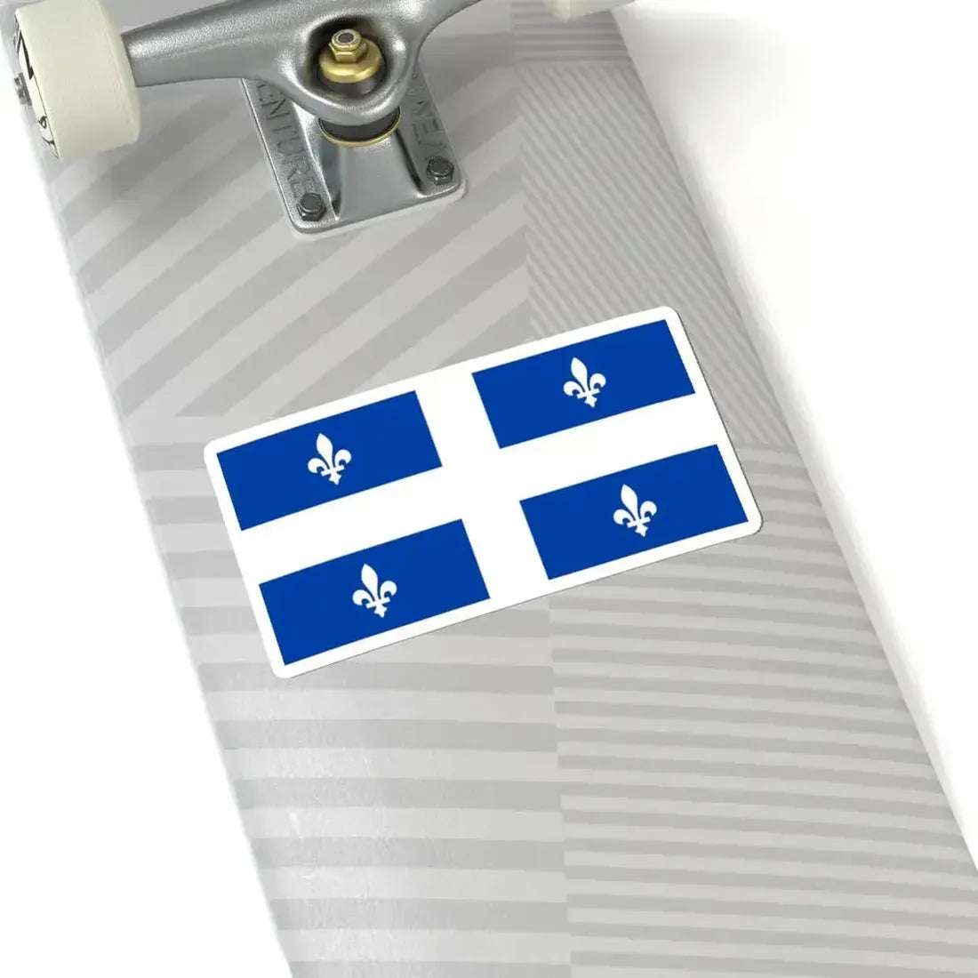Flag of Quebec 1-2 (Canada) STICKER Vinyl Kiss-Cut Decal - The Sticker Space