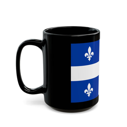 Flag of Quebec Canada - Black Coffee Mug-The Sticker Space