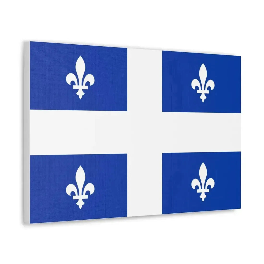 Flag of Quebec Canada - Canvas Wall Art - The Sticker Space