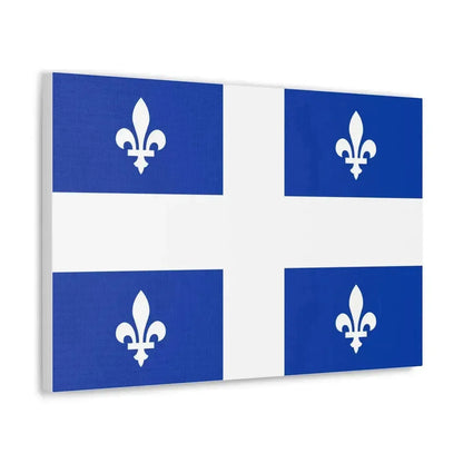 Flag of Quebec Canada - Canvas Wall Art - The Sticker Space
