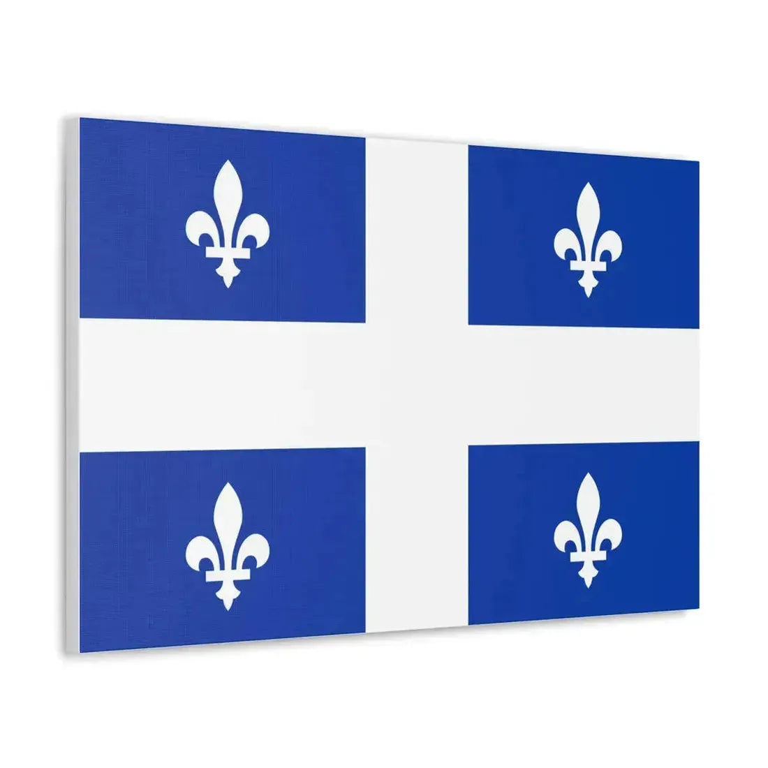 Flag of Quebec Canada - Canvas Wall Art - The Sticker Space